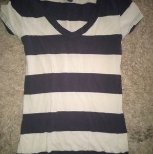 Brand:Diva Size:S Color:Navy blue and cream colored white